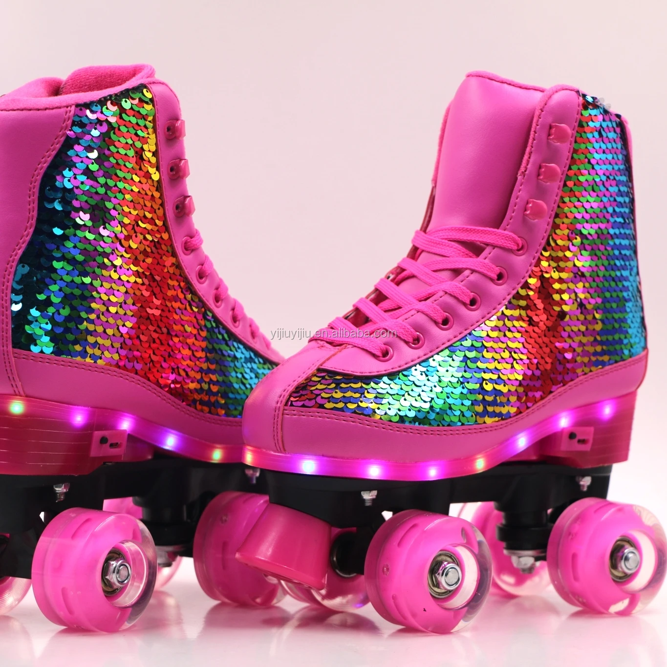Good Quality Quad Roller Skate With Light Pu Wheel Flashing Roller