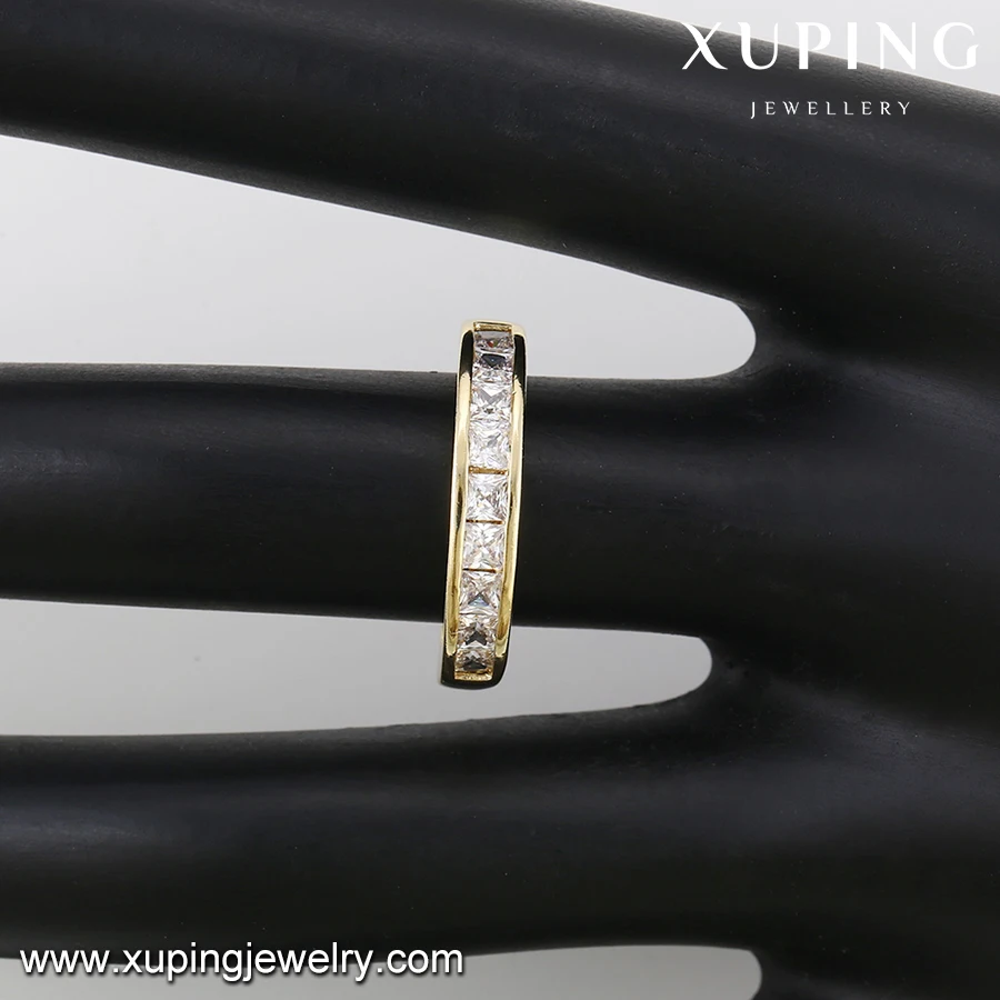 12801 Xuping Jewelry 14k Gold Color Plated Fashion Design Gift Jewelry Romantic Wedding Couple Rings