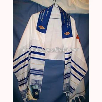 Prayer shawl with printing flame design in Spanish 72*22 inch