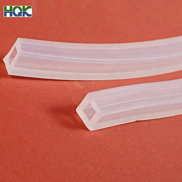 High Quality Transparent Rectangular Silicone Tube for LED Strip