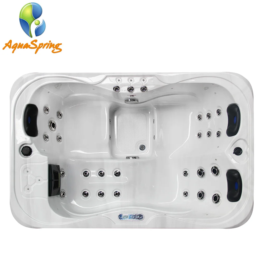 Outdoor 3 Person Rectangular Spa Smart Hot Tubs