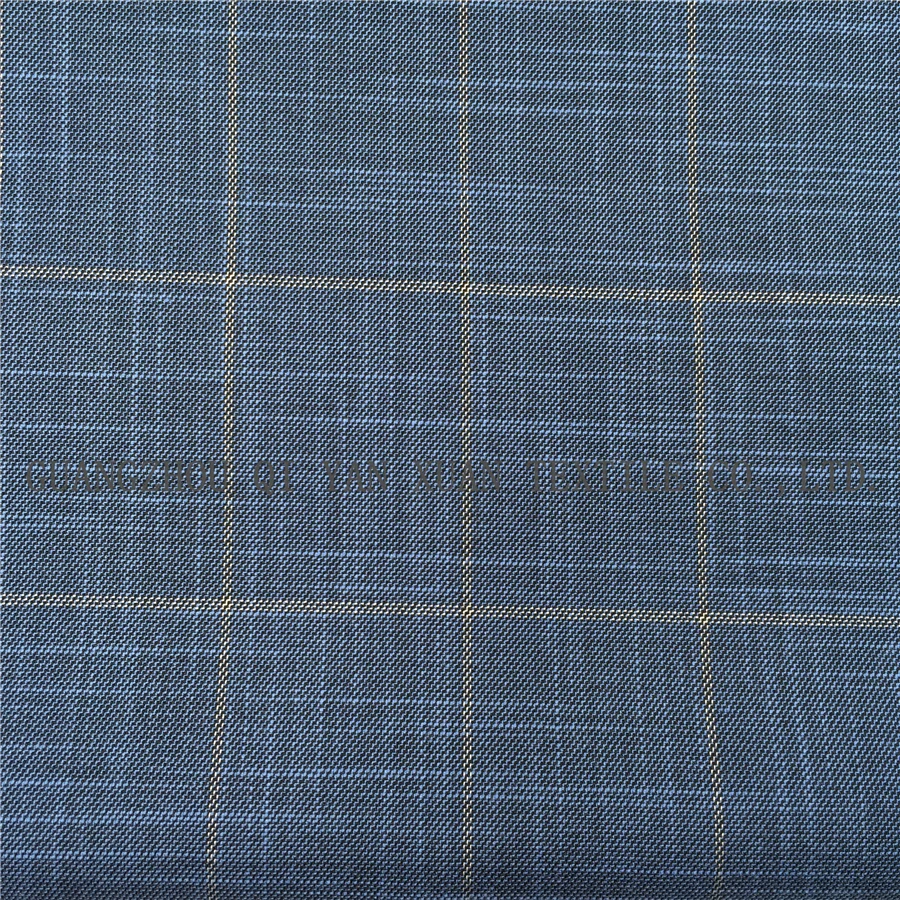 Оптовая продажа, полиэстер, вискоза, смесь материала, клетчатый дизайн, текстурированный костюм, мужской костюм, Блейзер, ткань для лета