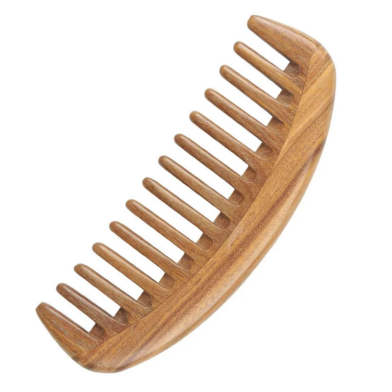 Wide Tooth Hair Comb - Natural Detangling Wooden Comb For Curly Hair - No  Static Sandalwood Comb For Women And Men - Buy Wide Tooth Hair Comb,Comb  For Curly Hair,Sandalwood Comb Product
