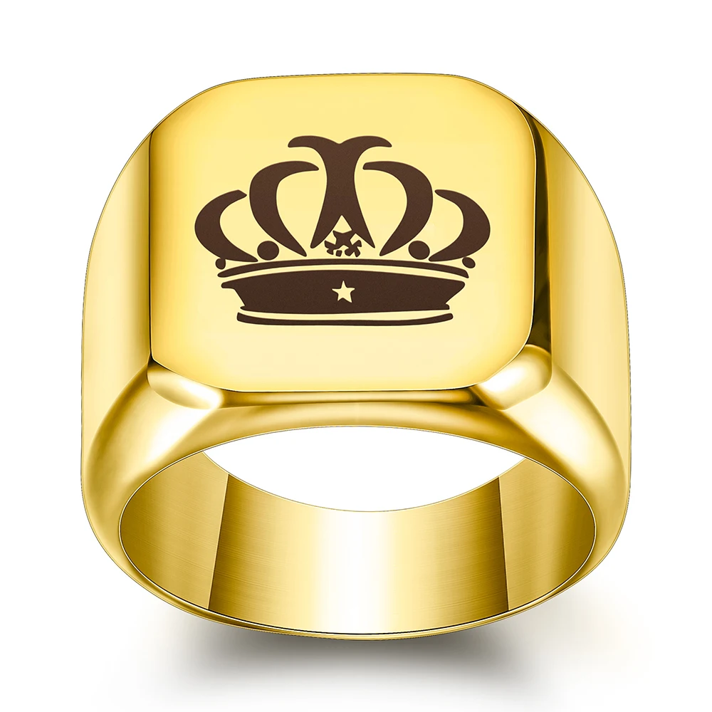 Mens 1.28 ct Diamond Crown Symbol Ring 10K White Gold
