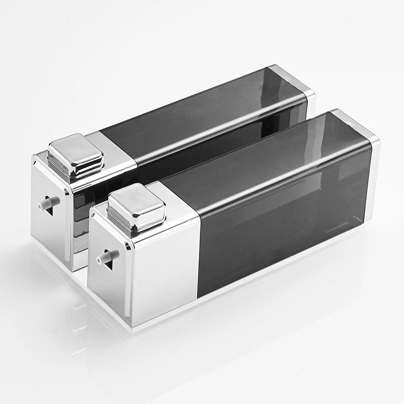 Многоразового использования отель дома ABS пластик коммерческое настенный пены двойной мыло шампунь диспенсер для жидкого мыла