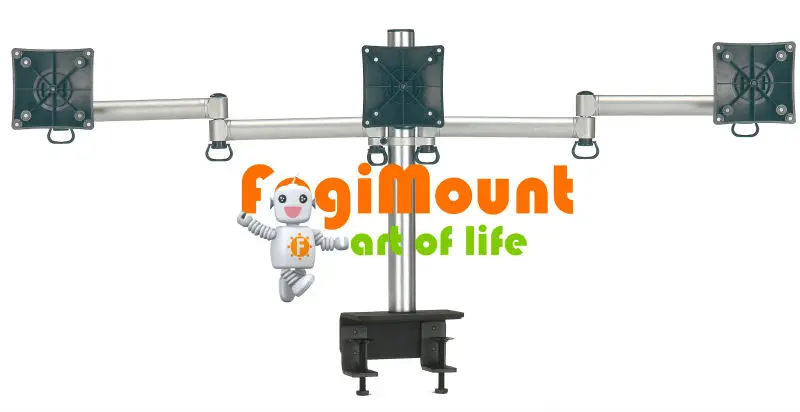 Многоэкранный Тройной ЖК-монитор стойка Три горизонтальных 3 экрана панель устойчивая настольная подставка