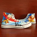 Wen Anime Hand Painted Shoes Design Custom Avatar The Last Airbender High Top Man Woman s