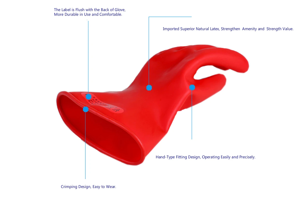 Class 0 Electrical Insulating Gloves For Electricians Safety Gloves ...