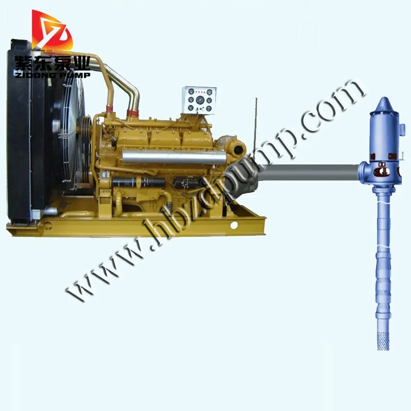 LJC diesel Engine Driven High Pressure Head Type Submersible Deep Well Water Pump Vertical Turbine Pump