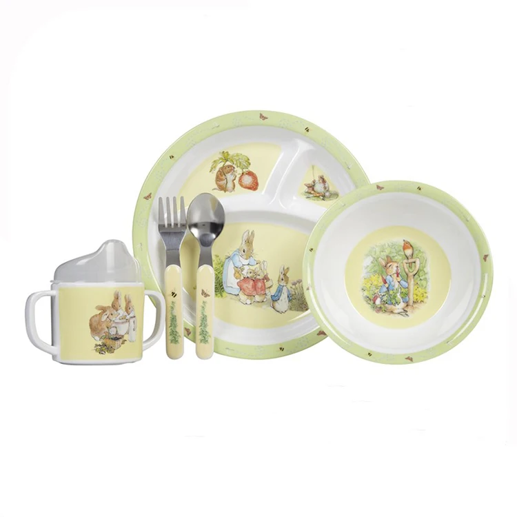 Customized Design Melamine Baby Dinner Set With LFGB Standard