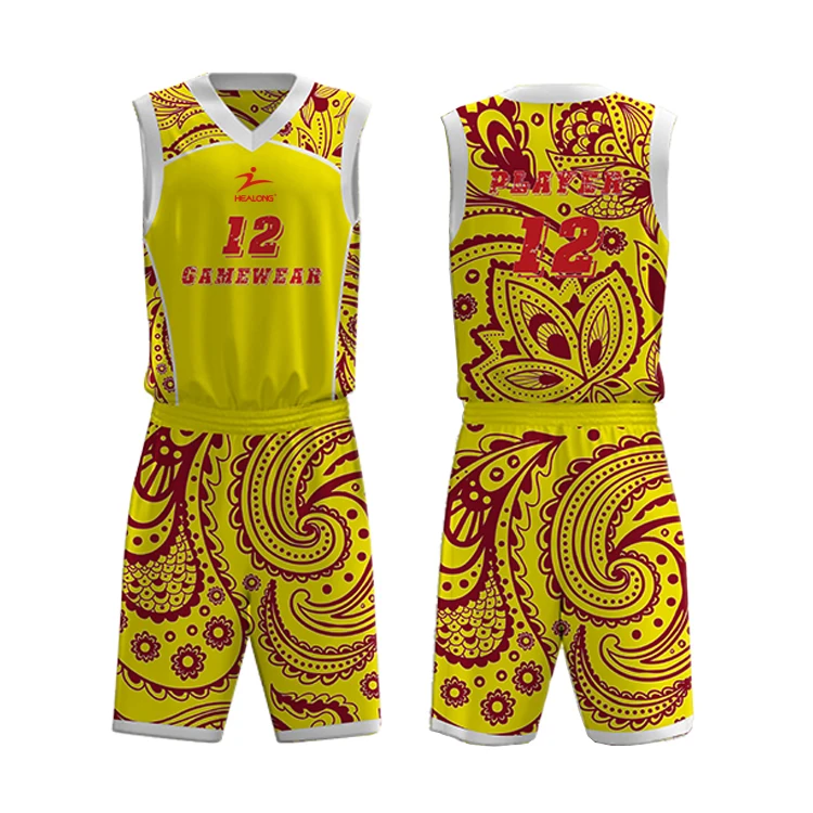 Source Best Design Reversible Basketball Uniform White College