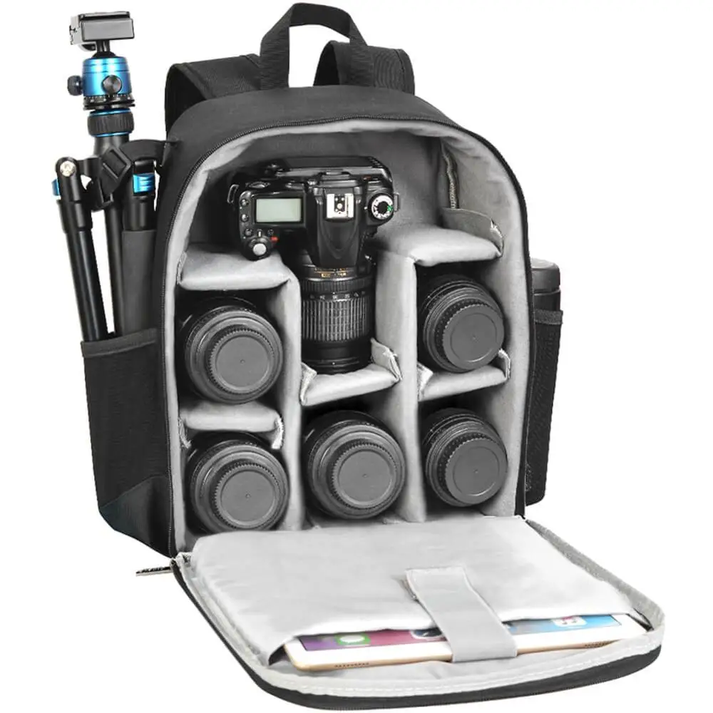 CADeN Custom Waterproof D6 2S Travel Brevite Photography Assistant Video DSLR Camera Bag Backpack For DSLR And Laptop Camcorders