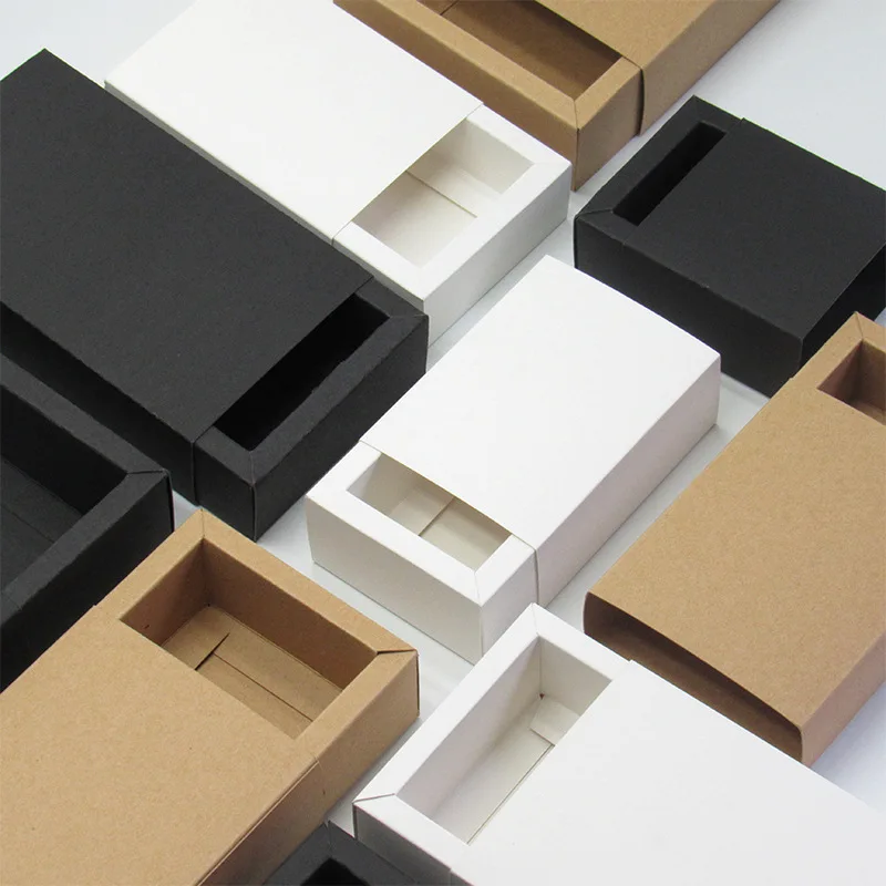 Degradable Feature and Matt Printing Luxury Cardboard Drawer Fold Over Drawer Storage Gift Boxes