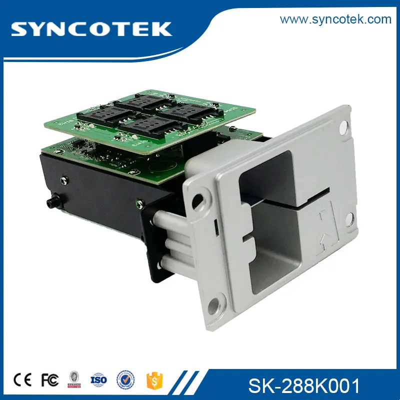 CRT-288 Vending Machine Payment Kiosk Manual Insert Type Magnetic Stripe Mayfair RF Smart Card Reader