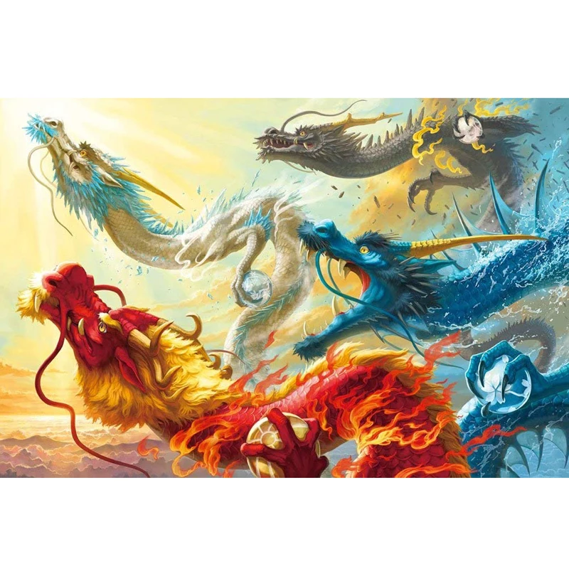 Dragons Fight, 5D Diamond Painting Kits