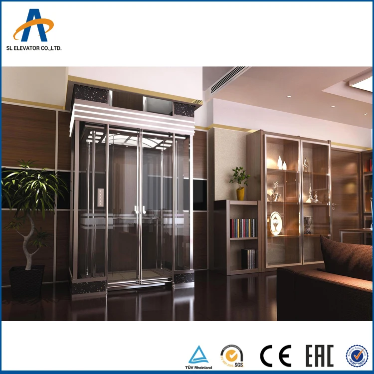 Passenger Lift with Front and Back Two Side Opening Elevator Door