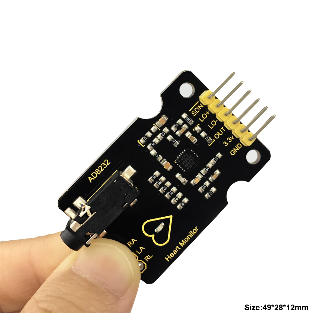 AD8232 ECG Measurement Heart Monitor Sensor Module Kit for Arduino R3 for Microbit