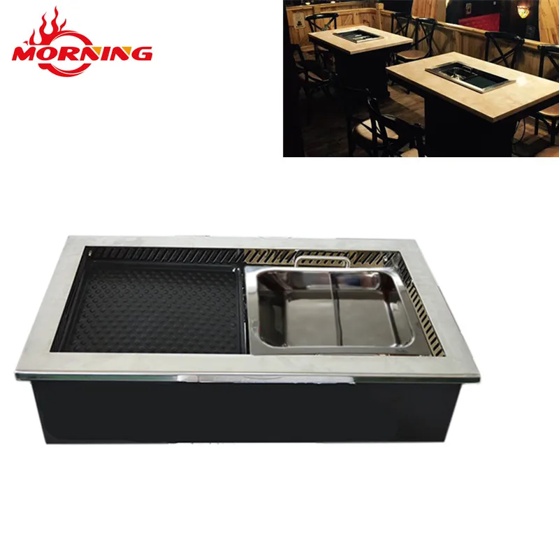 Best selling korean bbq grill commercial tabletop charcoal grill yakiniku grill table for restaurants