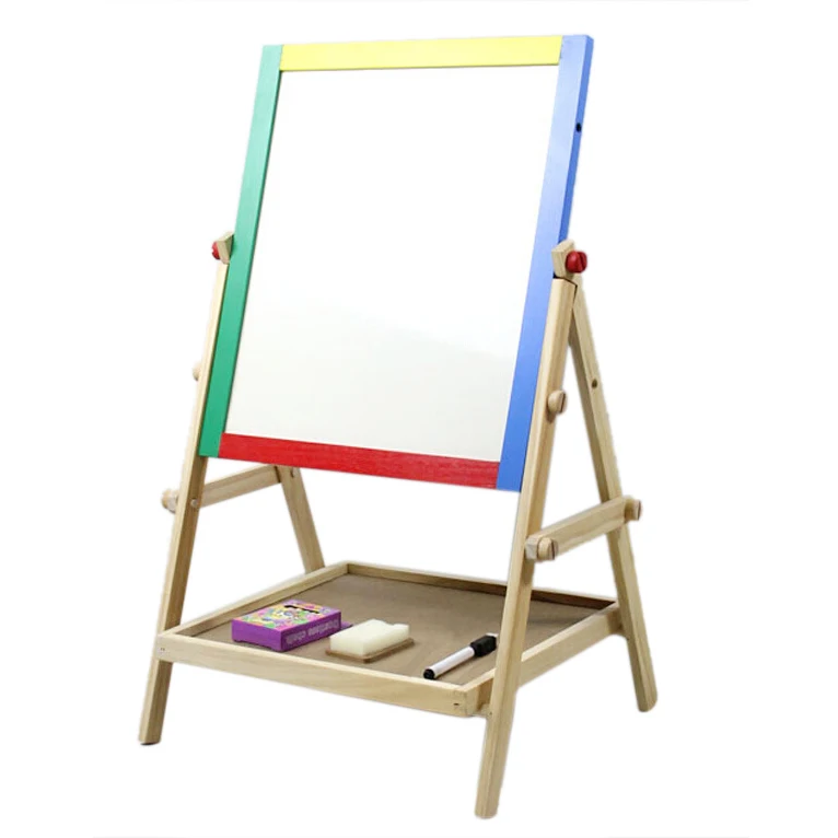 
Детская деревянная Двухсторонняя доска для рисования 