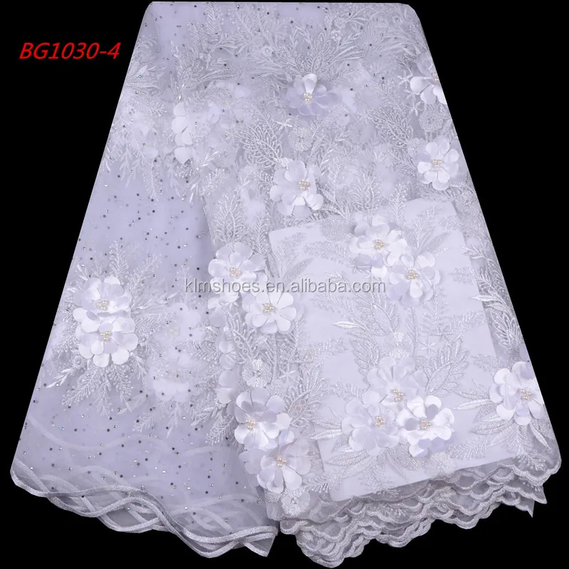 white tulle lace fabric