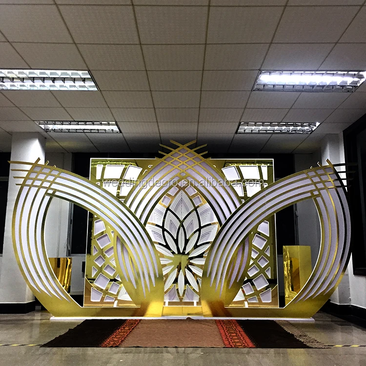 Large Acrylic Wedding Event Backdrop for Wedding Stage Decoration