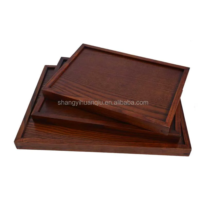 Cao County Wooden Trays Pine Wood Serving Tray For Food Storage Tray