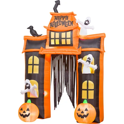 10' Grand Airblown Halloween Gonflable Maison Hantée Et Arche - Buy 10 'Grand  Halloween Airblown,Maison Hantée Gonflable Et Arcade,Arc De Chat Effrayant  Gonflable Product On Alibaba.com