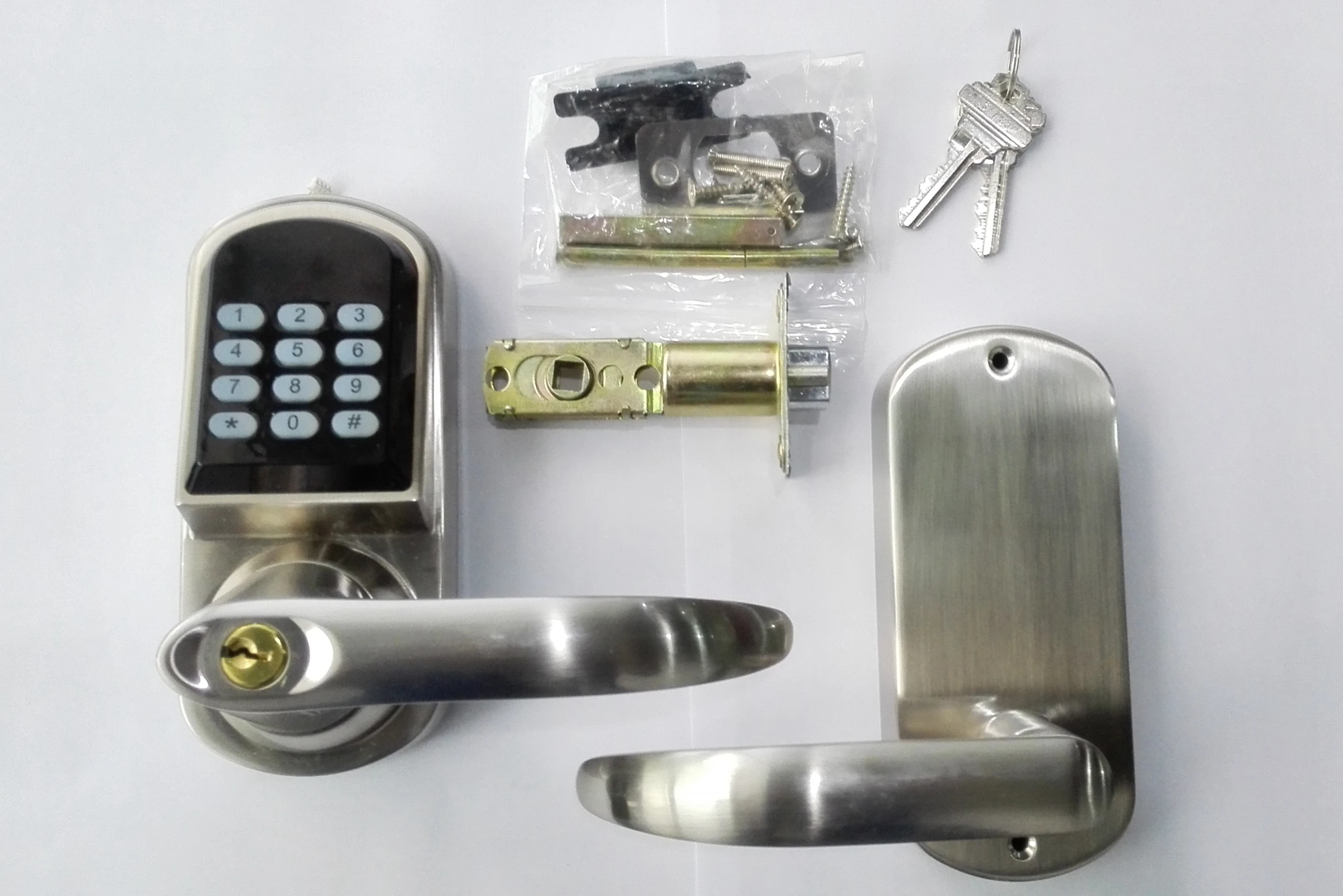 HF-LC901 Digital Electronic Security Door Handle Keyless Keypad Smart Door Lock - Image 5