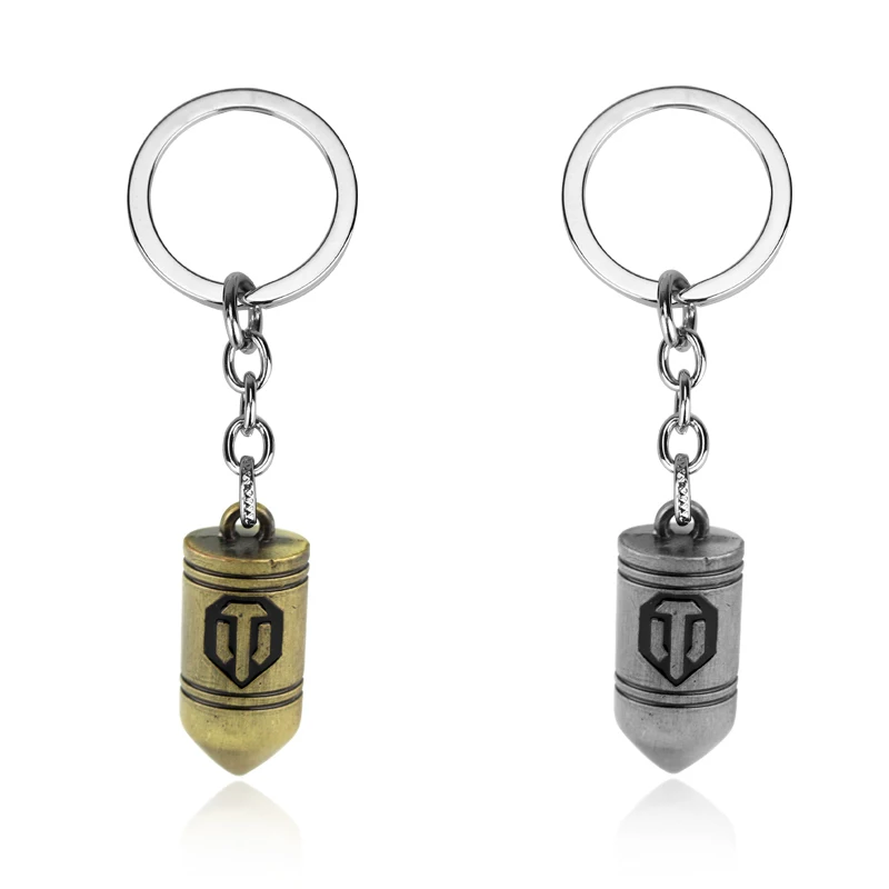 Game Jewelry World of Tanks Keychain WOT Tank Badge Key Ring Pendant Men Jewelry