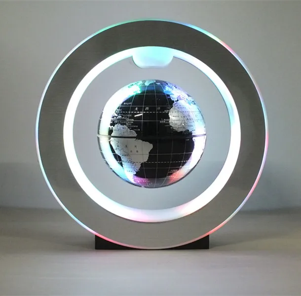 4-дюймовый Магнитный Плавающий глобус со светодиодными огнями высокое вращение свет антигравитационный Глобус