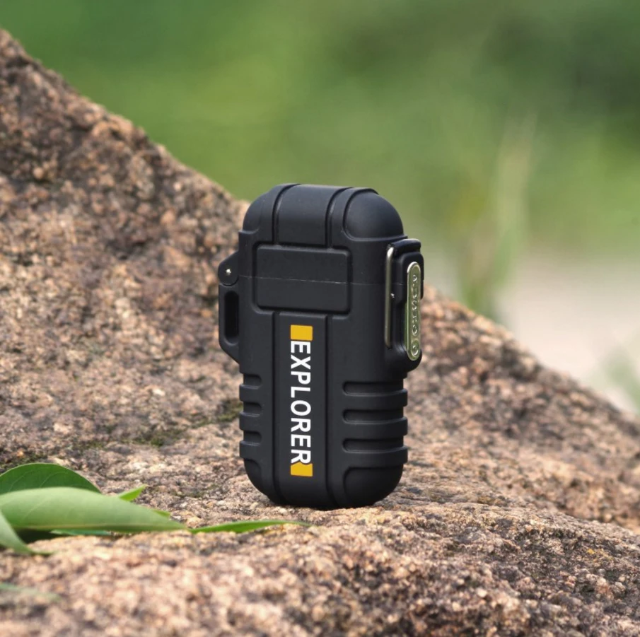 Dual Arc Plasma Rechargeable Electric Lighter USB Powered Flameless  Underwater Waterproof Stormproof Windproof Cigarette