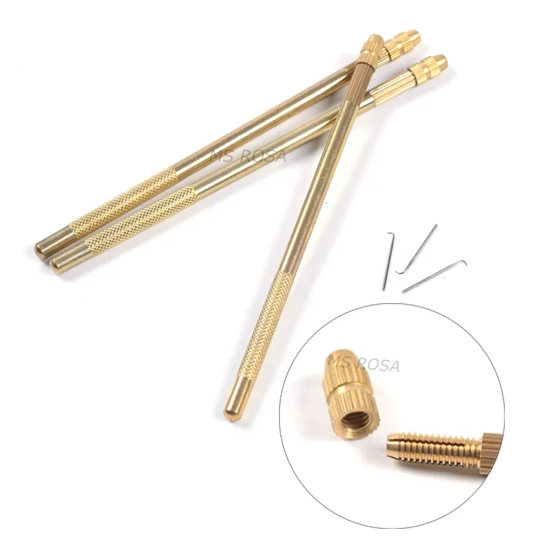 Ventilating Needle for Lace Wig, Ventilating Needles Hooking Hair Wig  Ventilating Holder with Needles anfd Wood Handle Lace Wig False Beard  Making