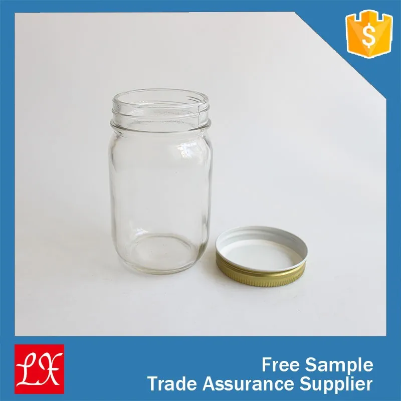 300ml Small Clear Mason Jar Bulk With Aluminium Lid Mini Food Container