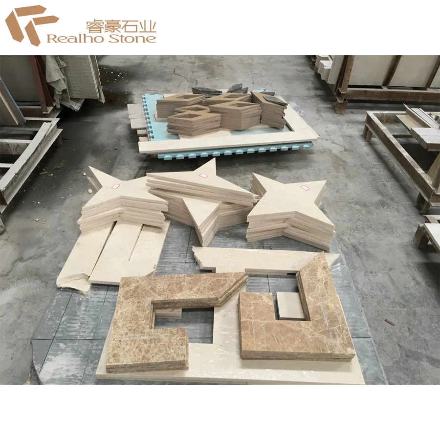 Italian Marble Flooring Border Designs for Door and Floor