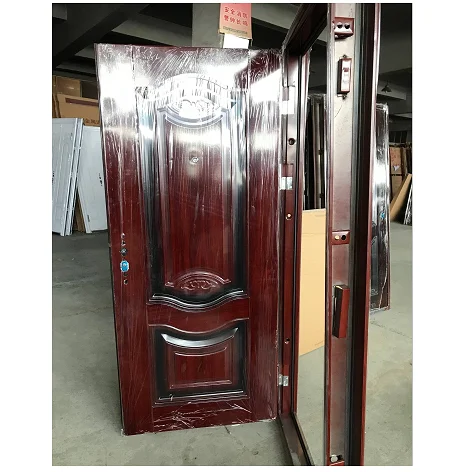 Latest Design Wrought Iron Steel Security Double or Single  Turkish Steel Doors