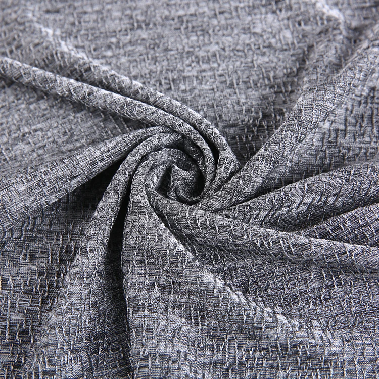 Fabric apparel textiles telas en china plain jacard fabric jacquard suiting knitting fabrics and garments for women