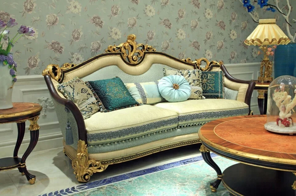 
Роскошная вилла Bisini, новейший дизайн, королевская мебель, набор диванов для гостиной-BF07-30071 