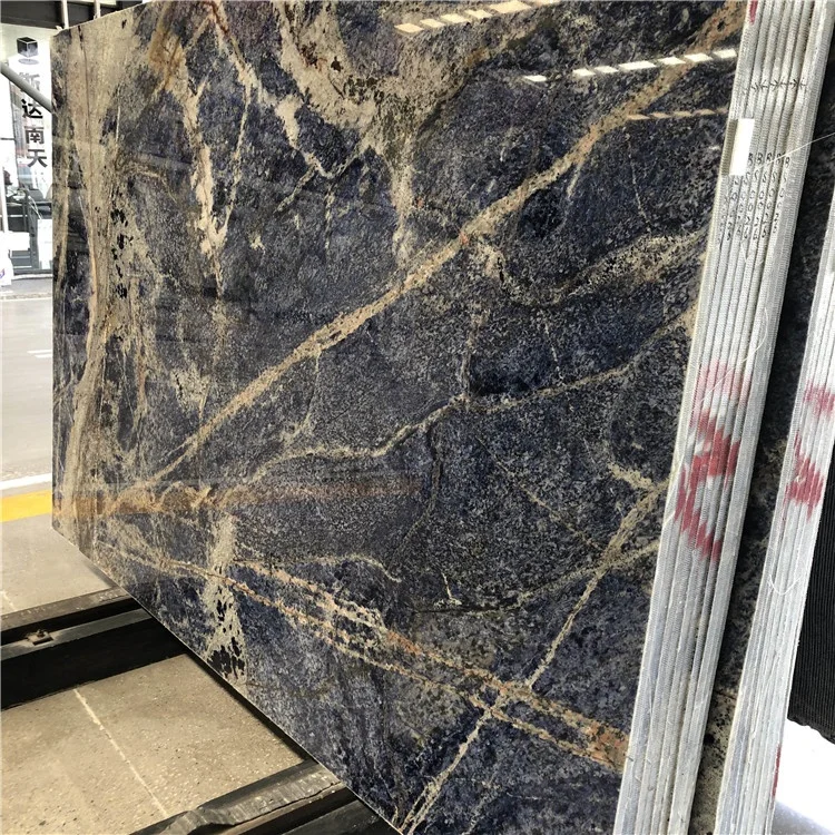product top quality luxury victoria blue quartzite slab for background wall blue marble countertop-6