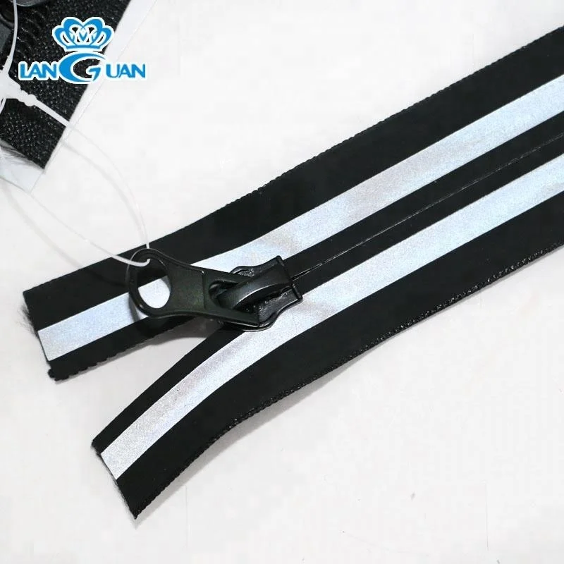 Cheap PVC Waterproof Close End Nylon Reflective Zipper