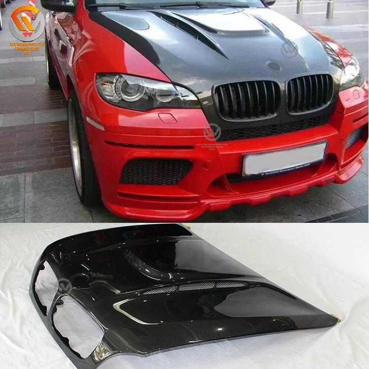 Coperture Braccioli In ABS Fibra Di Carbonio Per BMW X5 E70 (2007-2013) E X6 E71 (2008-2014) - 2 Pezzi Nero