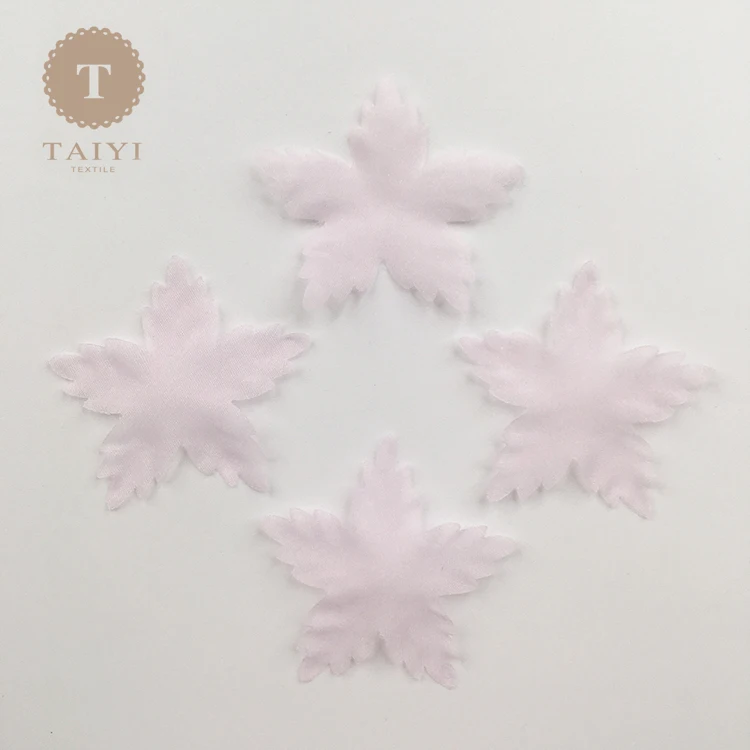 Оптовая продажа Заводская дешевая декоративная Цветочная органза ручной работы
