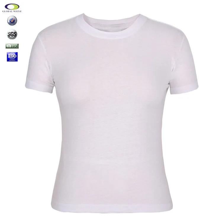 Wholesale Bulk Plain White 95 Cotton 5 Spandex T Shirts China Buy 95