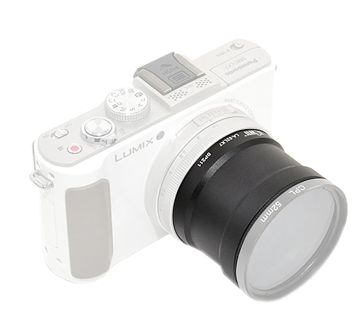 KIWIfotos LA-52LX7 52mm Filter Lens Adapter for Panasonic DMC-LX7  