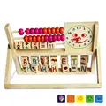 Hot Sale Montessori Material Wooden Math Toy Early Educational Learning Clock Letter Children Toys WD41 24