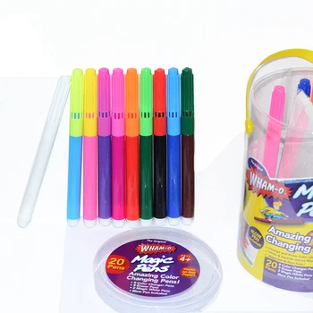 20 Pcs Magic Pens Amazing Colour Changing Pen Set Stencils Blow Ideal Gift  Set