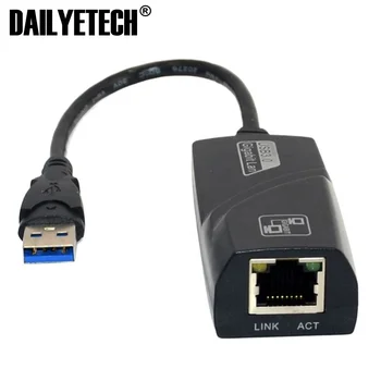 USB 3.0 to 10/100/1000Mbps Gigabit Ethernet RJ-45 LAN Network Adapter Laptop PC from dailyetech
