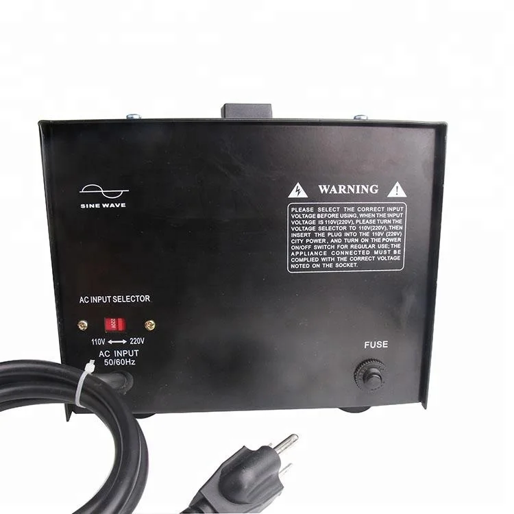 110v至220v交流升压降压转换器2000W，重型变压器，用于连续使用