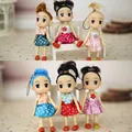 2Pcs Set Cartoon Interactive Toy Dress Dream Girl Confused Doll Fashion Doll Phone Pendant Christmas Wedding