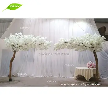 GNW cheap white artificial arch cherry blossom tree for wedding