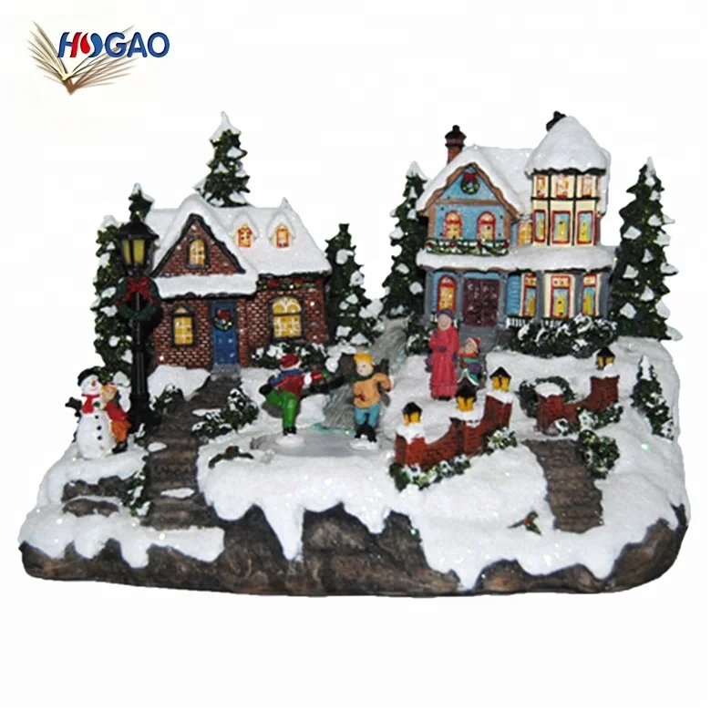 Идея для нового товара товары ручной работы праздничные подарки домашний декор набор рождественской деревни светодиодные лампы